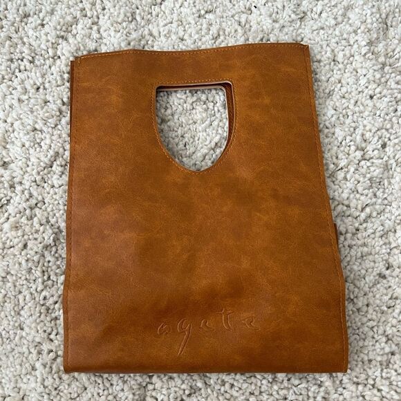 Japan Agete Vegan Leather Bag - Picture 1 of 8